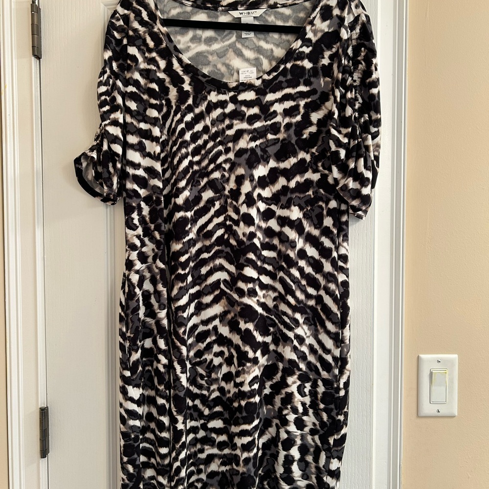 White House Black Market Animal Print Dress-NWT